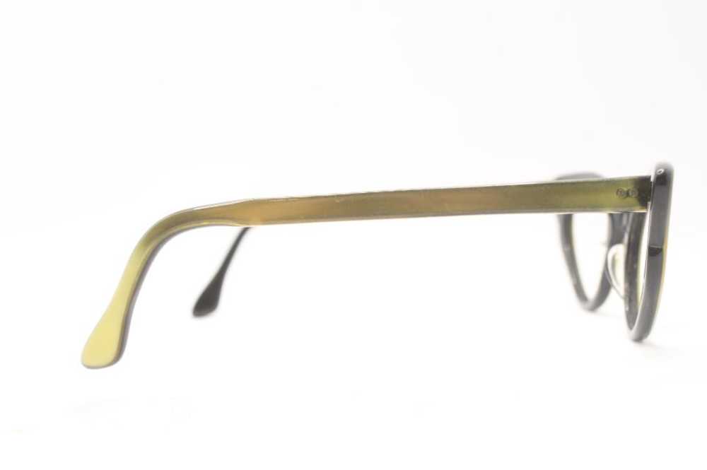 Unused Green / Gold Vintage Cat Eye Glasses - image 2