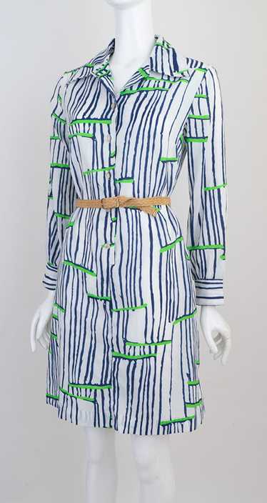 1960s Vertical Stripe Dress