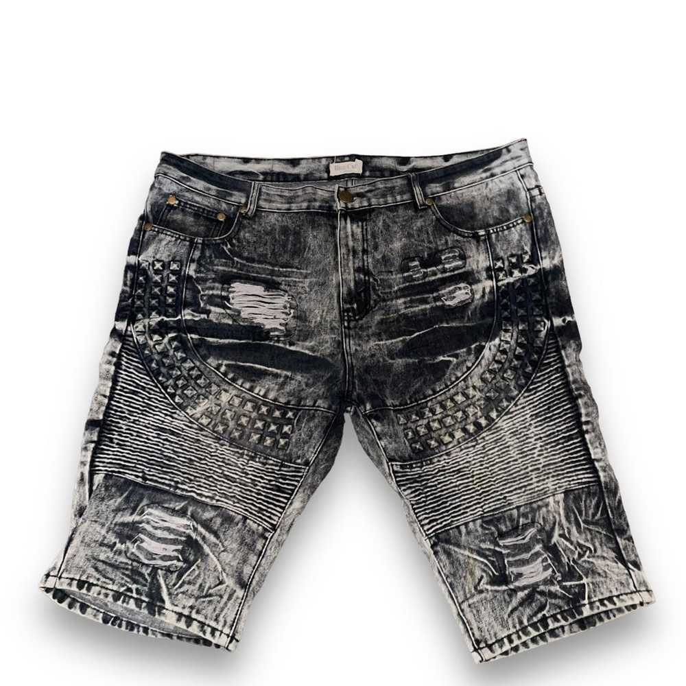 Other Blue Cult Denim acid was distressed Moto sh… - image 1