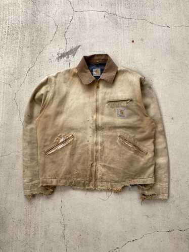 Vintage Carhartt Detroit Work Jacket Size XL 80s Sun Faded 