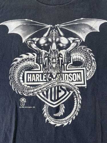 Vintage 1988 Harley Davidson 3D Emblem Signed by W
