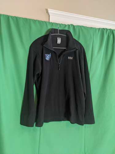 Helly Hansen Black fleece 1/4 zip logo polartec