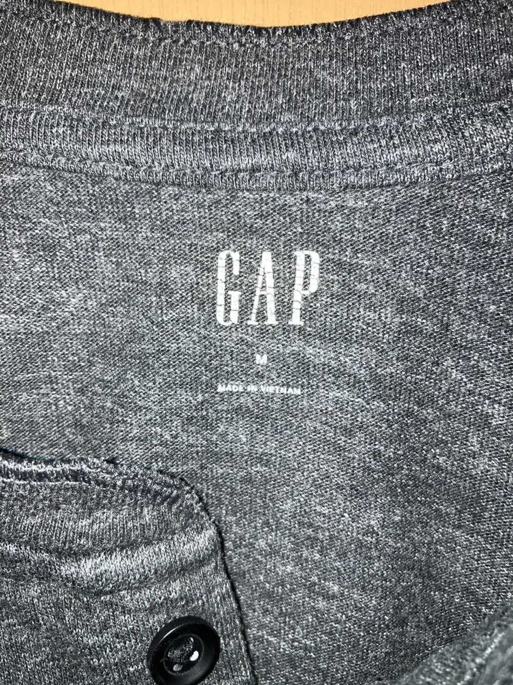 Gap Dark Charcoal Henley - image 3