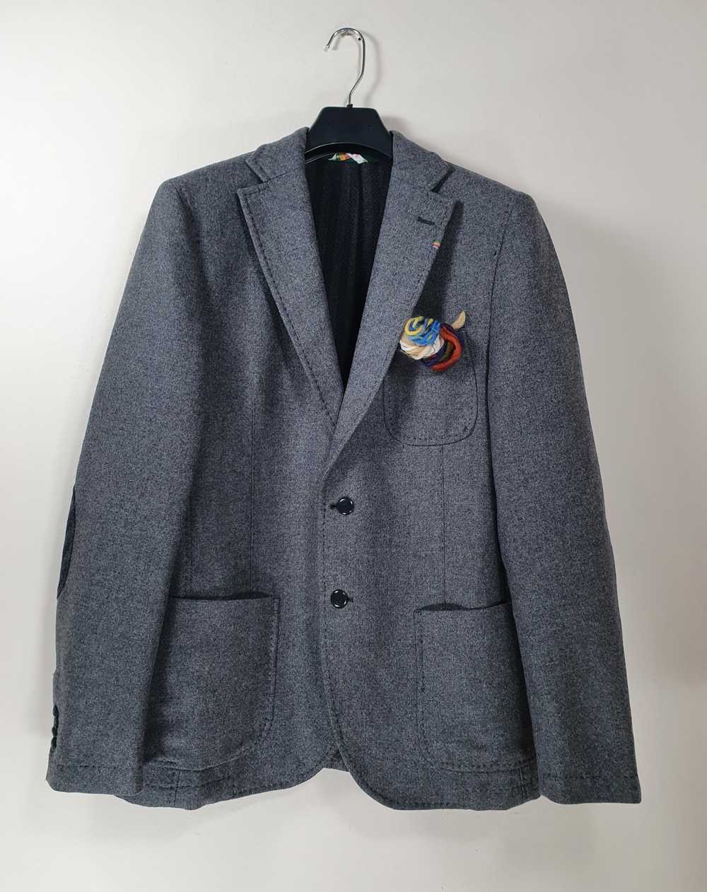 Manuel Ritz Greey Wool Cotton Blazer - image 1