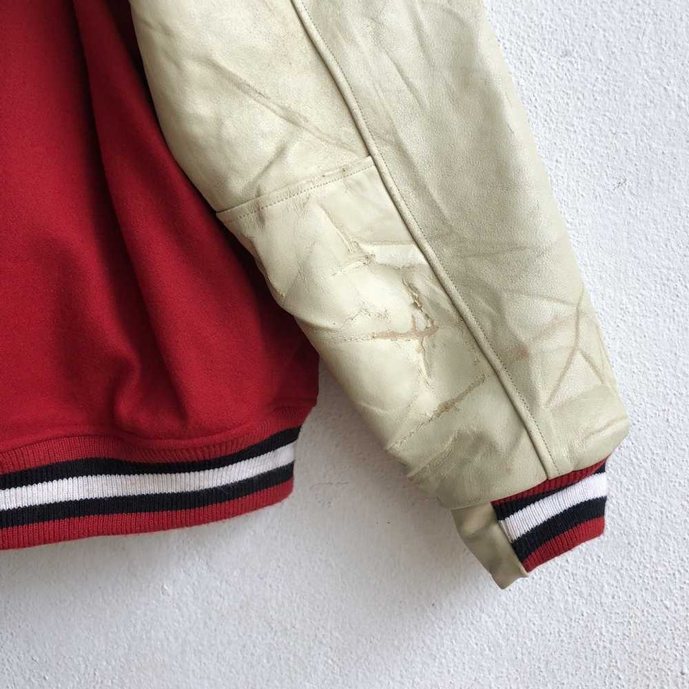Genuine Leather × Varsity Jacket ASAHI HONNAMA va… - image 5
