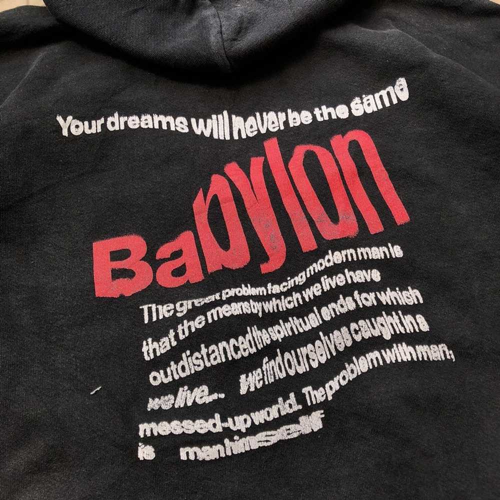 Babylon × Streetwear × Vintage Babylon Hoodie Bea… - image 3