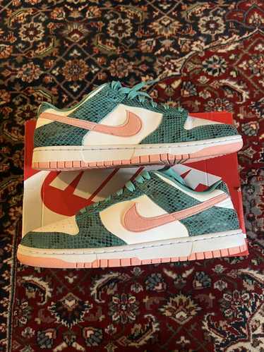 Nike Dunk Low ME “Washed Teal Snakeskin”