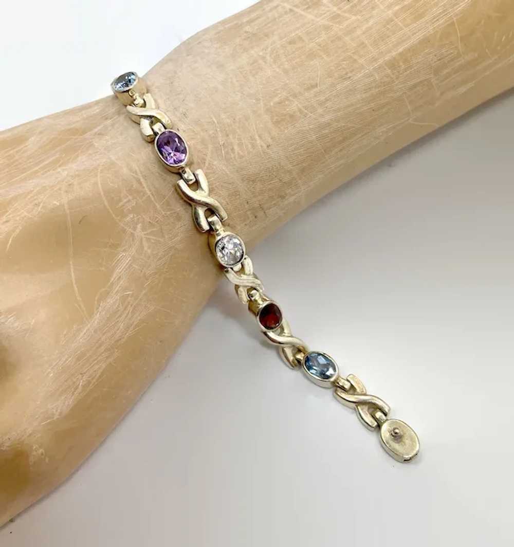Gemstone Bracelet, Mixed Stone, Vintage Bracelet,… - image 2