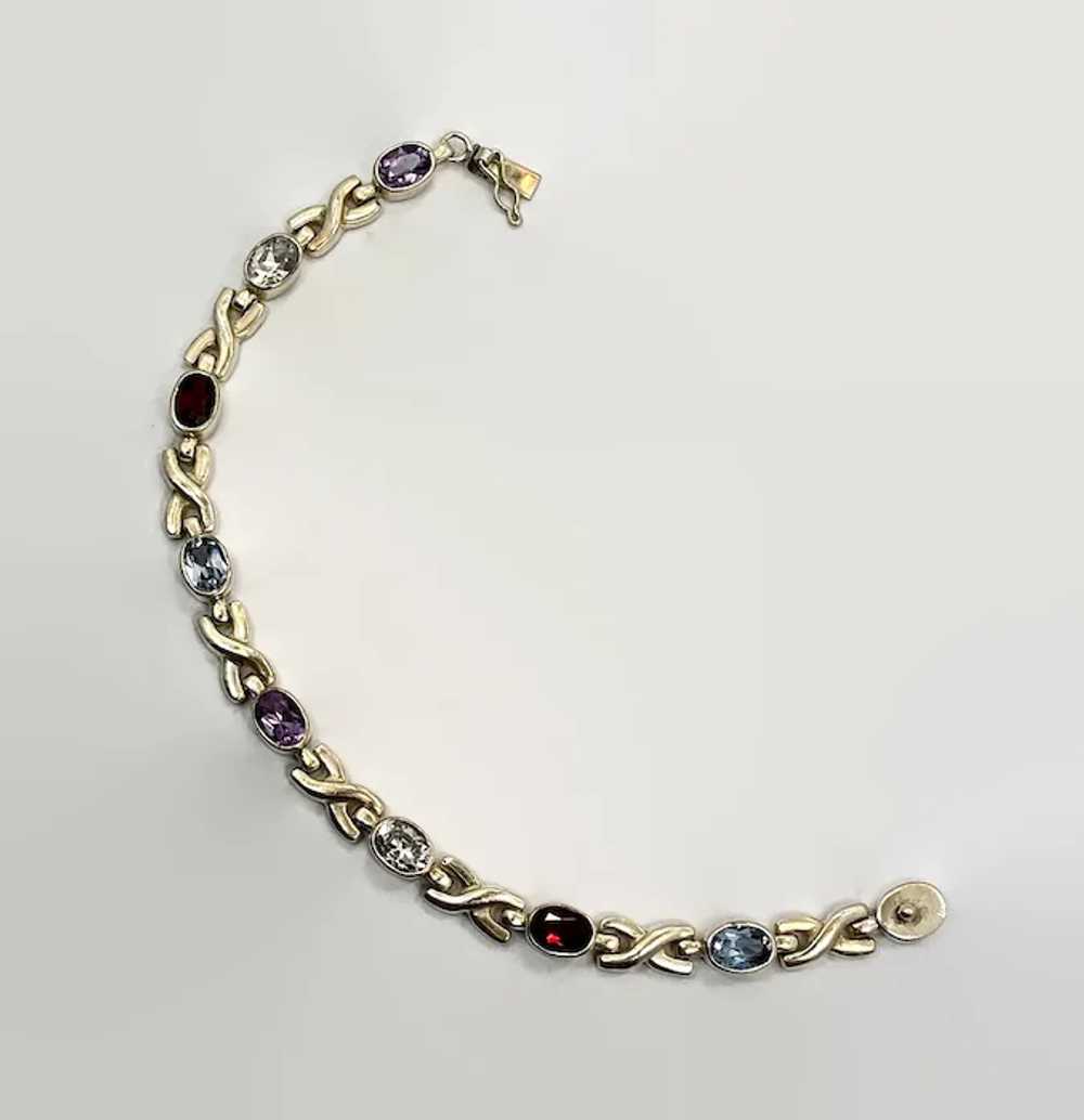 Gemstone Bracelet, Mixed Stone, Vintage Bracelet,… - image 3