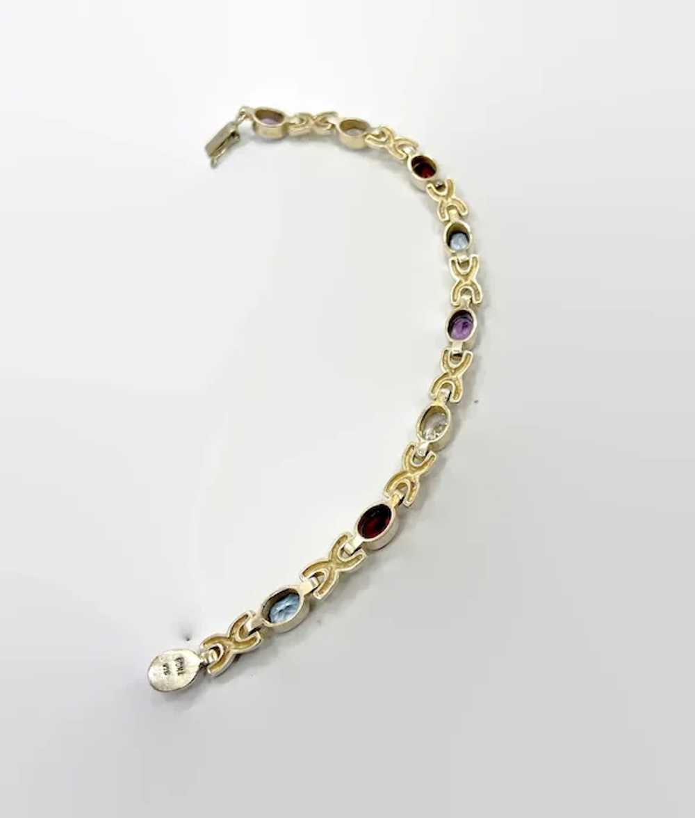 Gemstone Bracelet, Mixed Stone, Vintage Bracelet,… - image 5