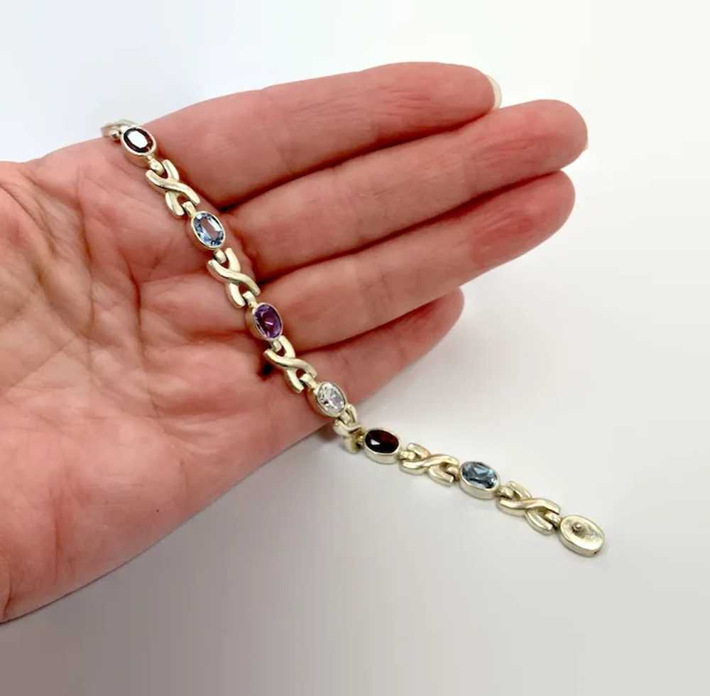 Gemstone Bracelet, Mixed Stone, Vintage Bracelet,… - image 6