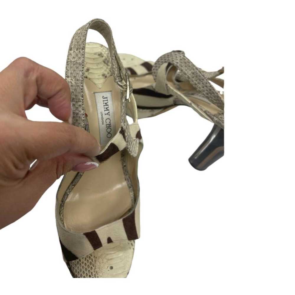 Jimmy Choo Pony-style calfskin sandals - image 4