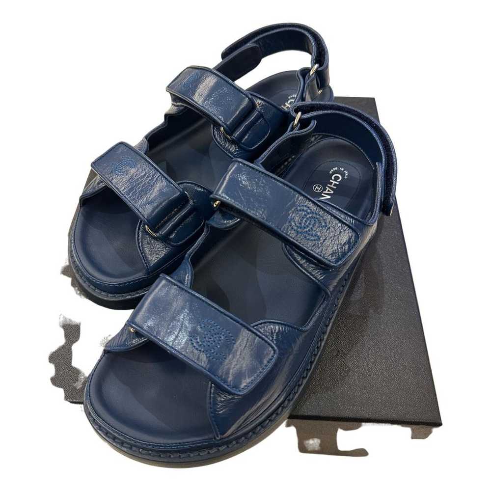 Chanel Dad Sandals patent leather sandal - image 2