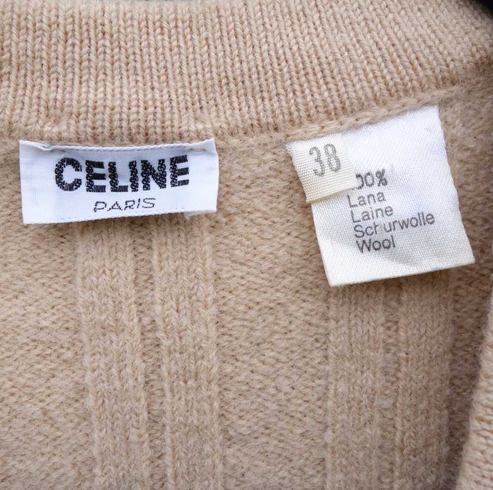 Celine - Women's vintage 1970s Celine Paris cream… - image 5