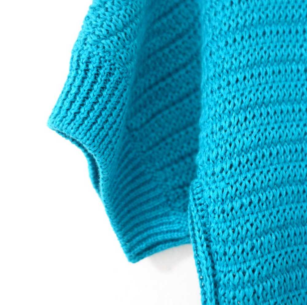 Loro Piana - Loro Piana turquoise flax and silk k… - image 6