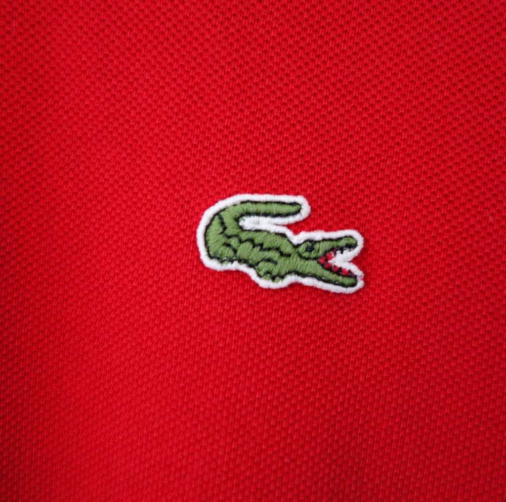 Lacoste - Vintage Lacoste red embroidered short-s… - image 3