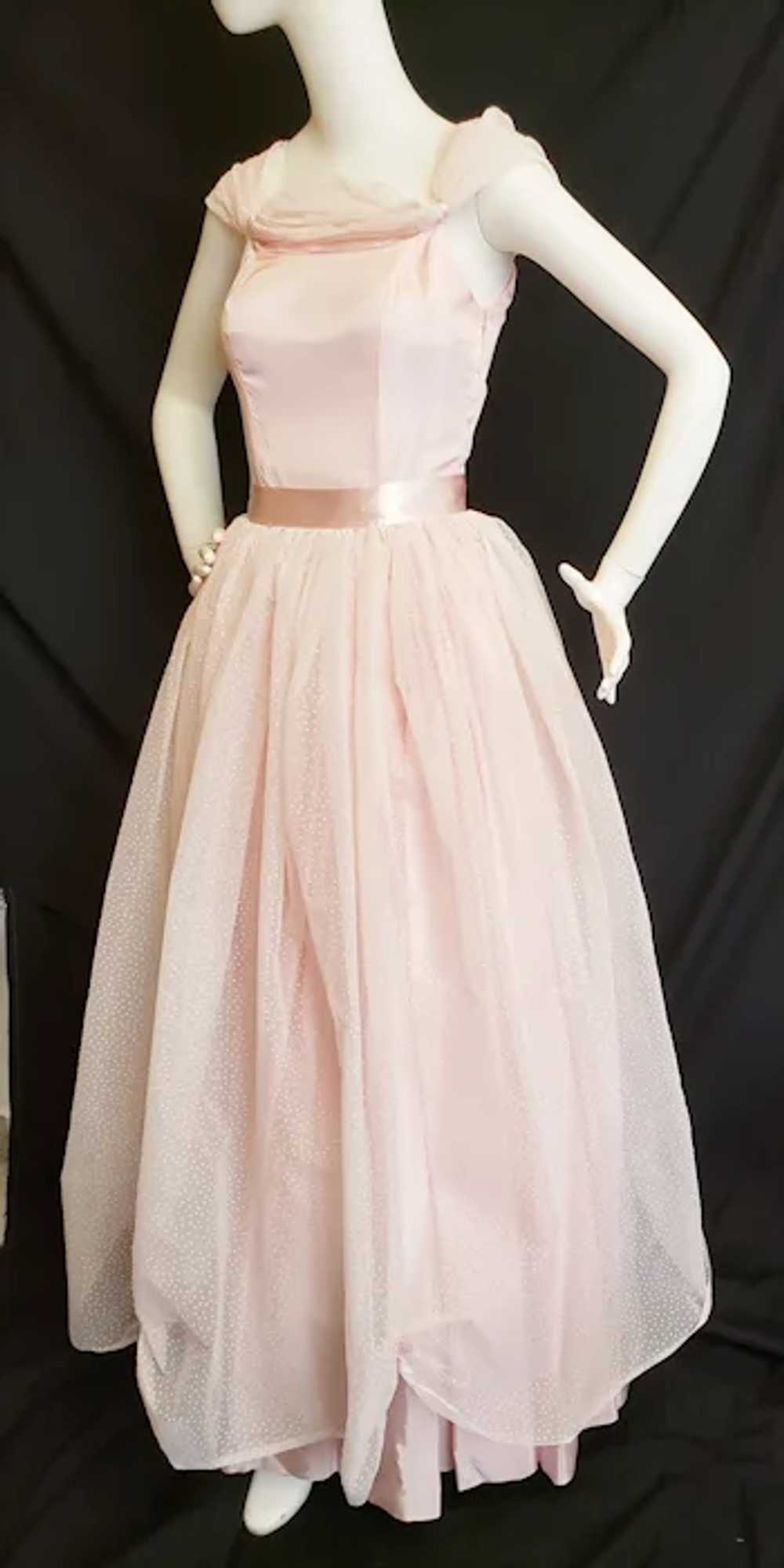 Cinderella Pink Dotted Swiss Gown - image 10