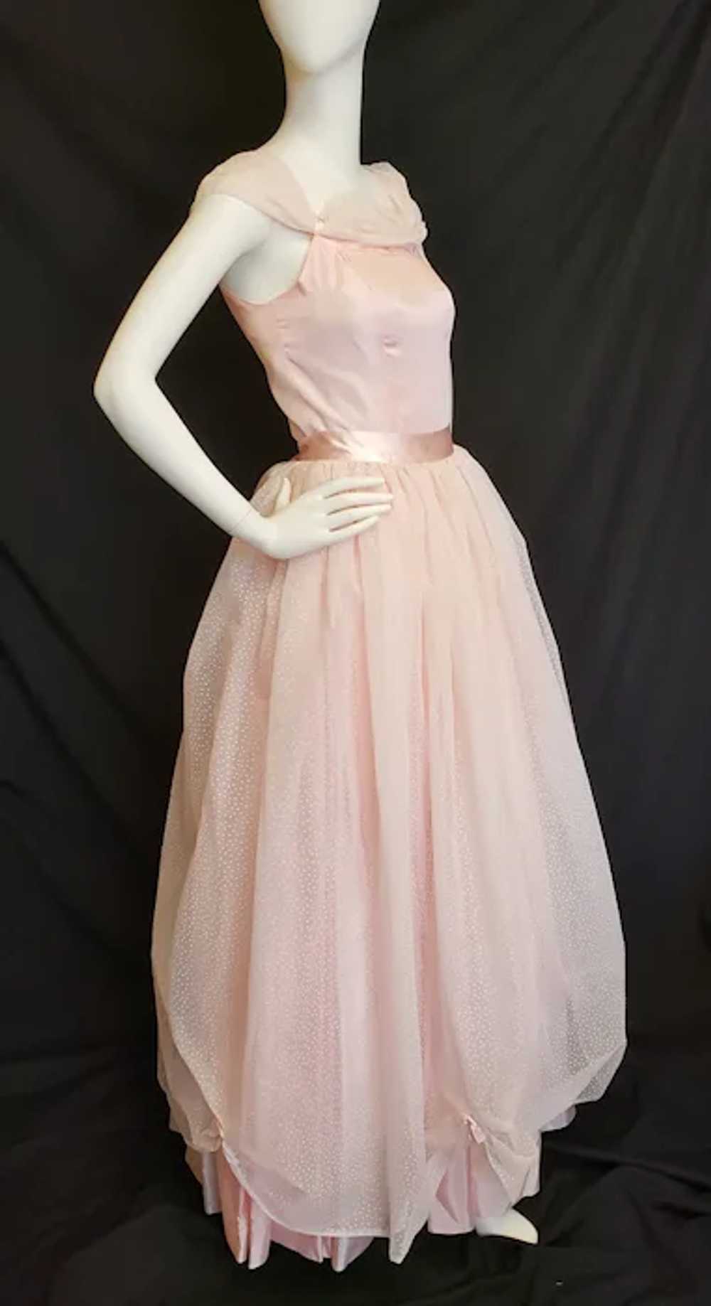 Cinderella Pink Dotted Swiss Gown - image 2