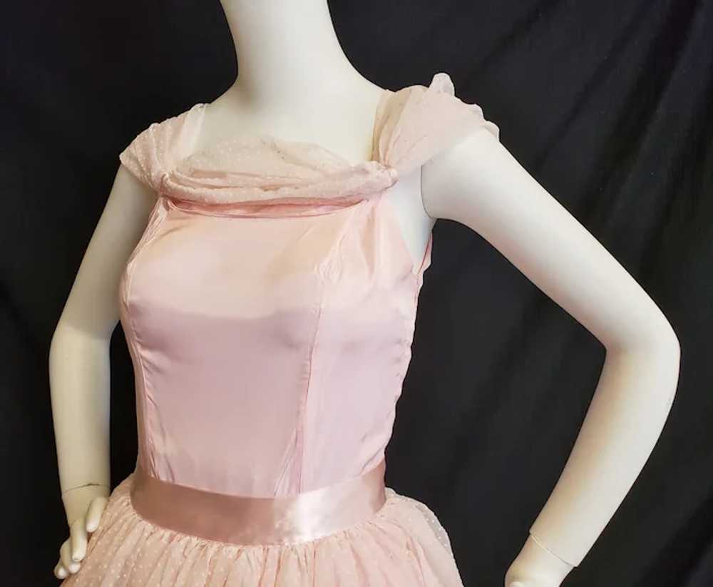 Cinderella Pink Dotted Swiss Gown - image 6