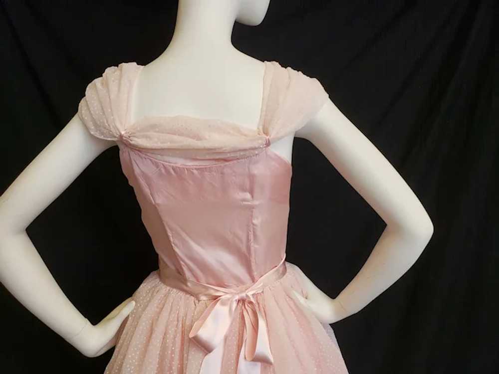Cinderella Pink Dotted Swiss Gown - image 7