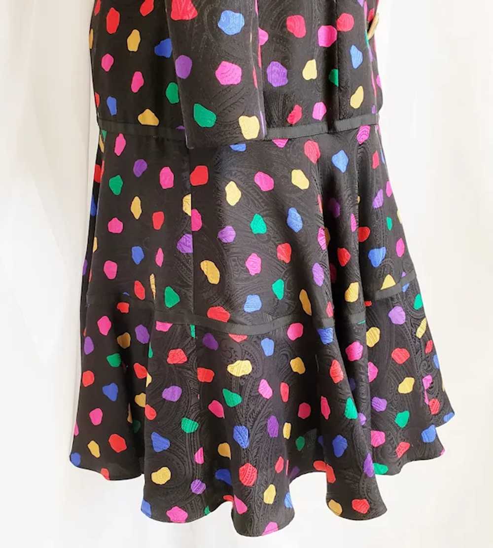 Candy-Crush Playful, Flirty Silk Dress - image 7