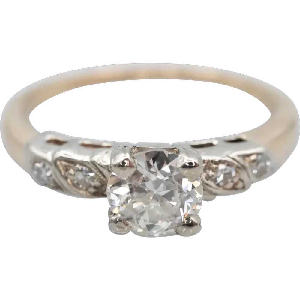 Retro Era European Cut Diamond Engagement Ring - image 1