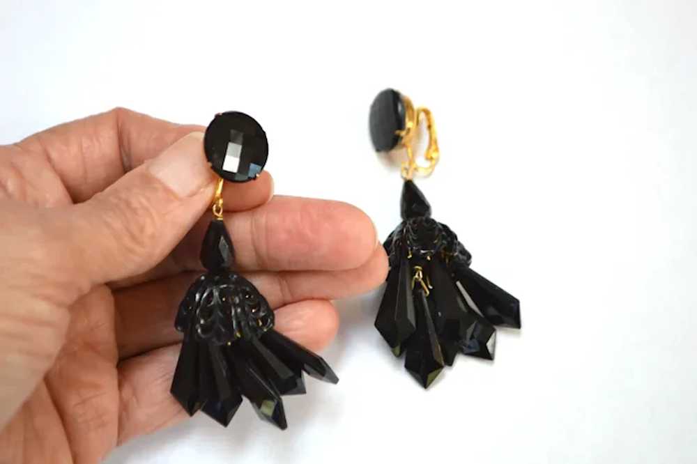 Black Cha Cha Earrings - image 3