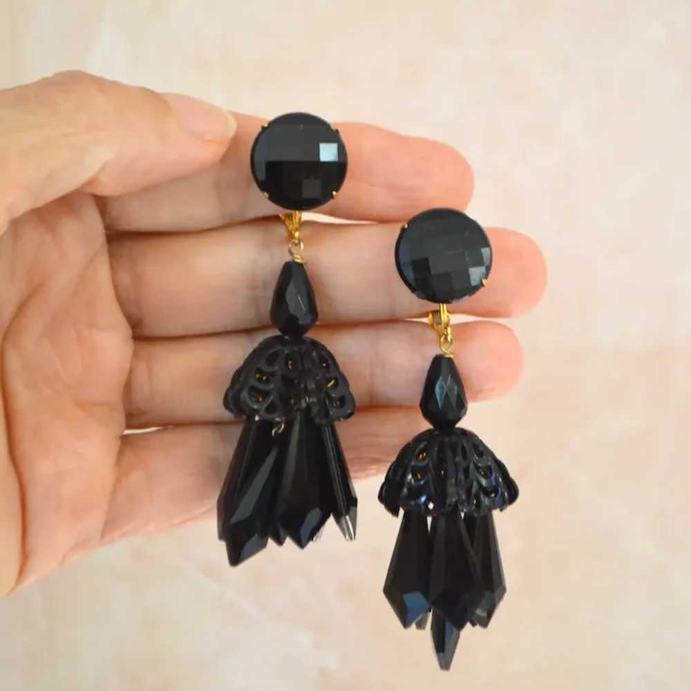 Black Cha Cha Earrings - image 6