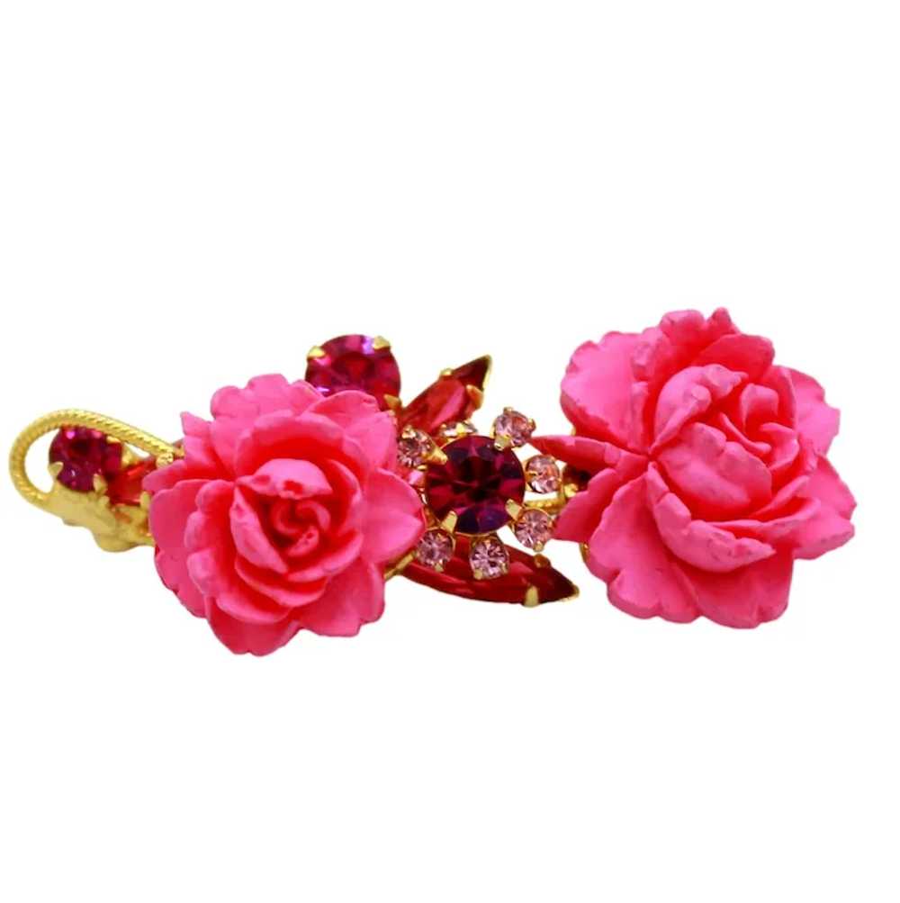Floral Corsage Bracelet - Lela Flower Cuff- Rose Gold