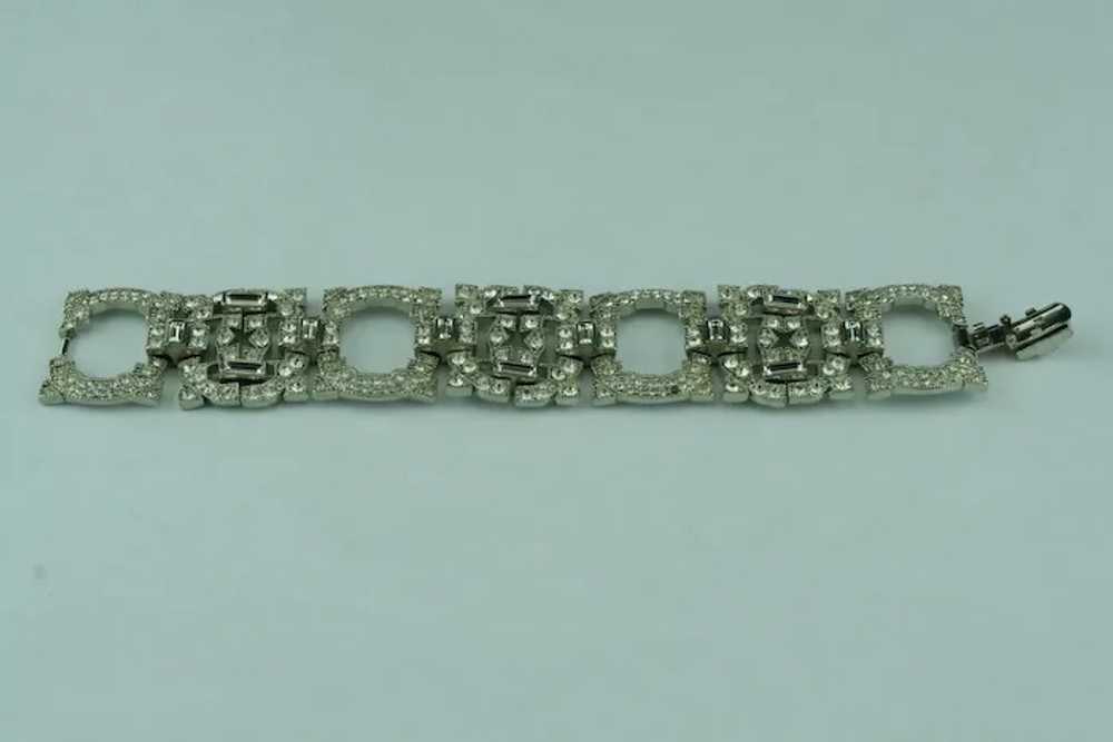 1920's - 1930's Original Extra WIDE Pave Rhinesto… - image 3