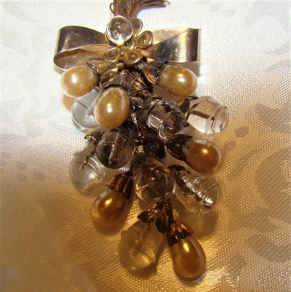 Sensational Antique Glass drop pearl and swirling… - image 2