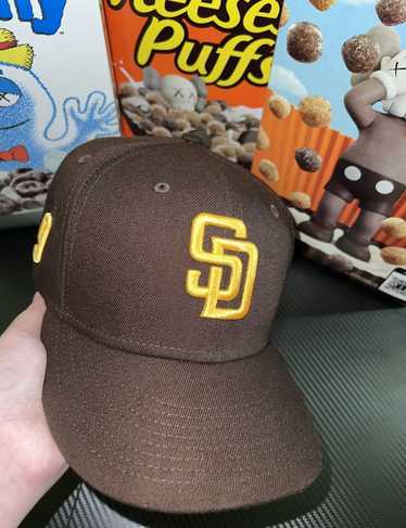New Era San Diego Padres - Gorra ajustable para papá, talla única, Marrón
