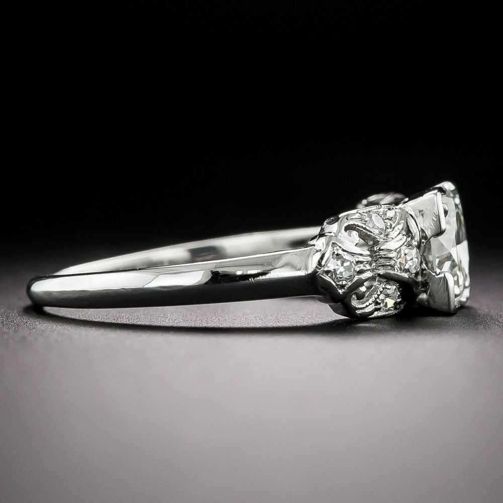 Art Deco .96 Carat Diamond Engagement Ring - GIA … - image 2