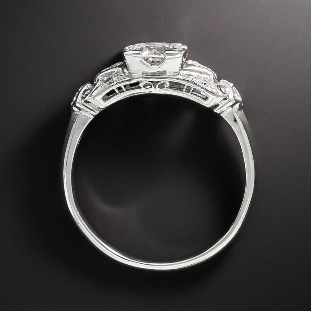 Art Deco .96 Carat Diamond Engagement Ring - GIA … - image 3