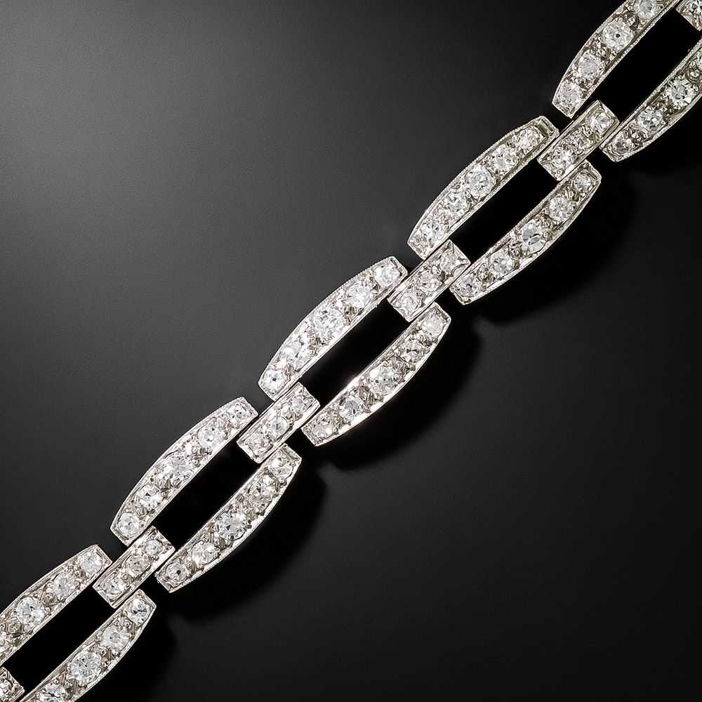 French Art Deco Diamond Bracelet - image 2
