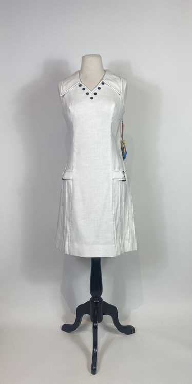 1960s Sherbert Originals White Mod Sailor Dress De