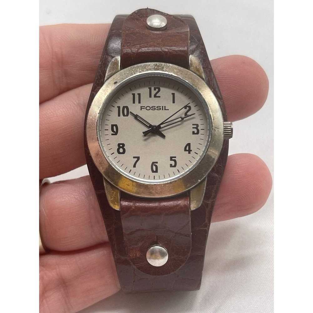 Fossil VTG Fossil leather band watch - image 1