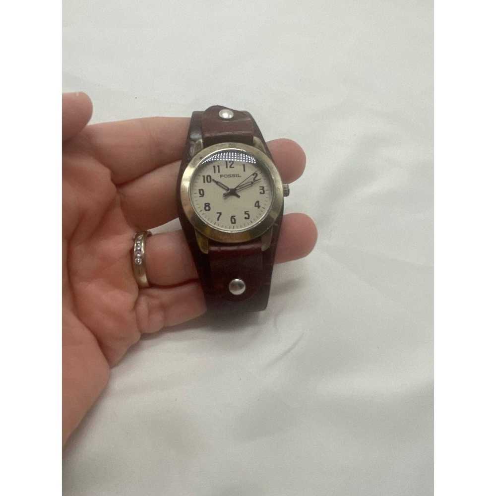 Fossil VTG Fossil leather band watch - image 2