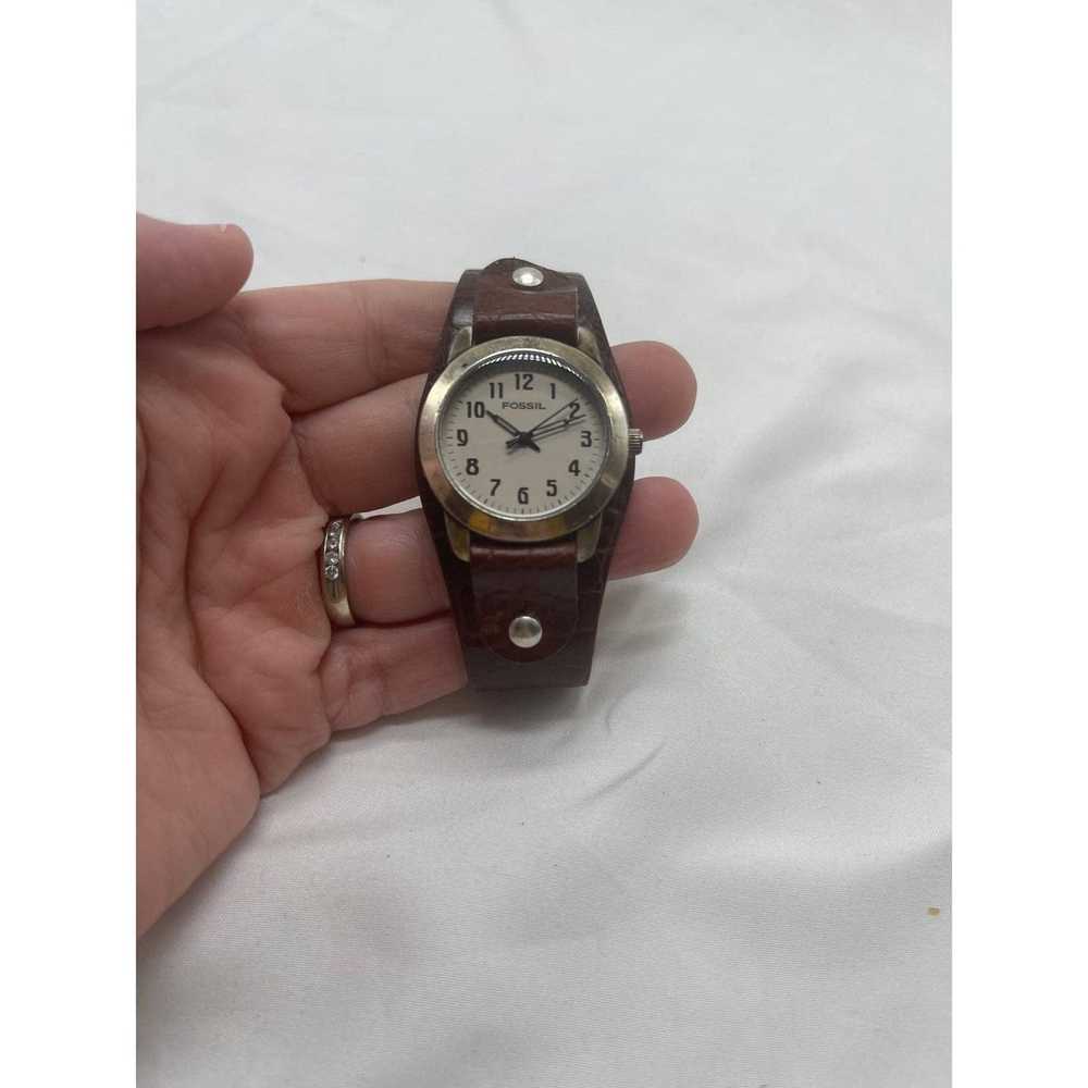 Fossil VTG Fossil leather band watch - image 3