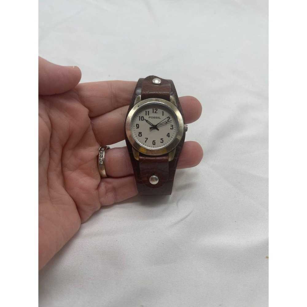 Fossil VTG Fossil leather band watch - image 4