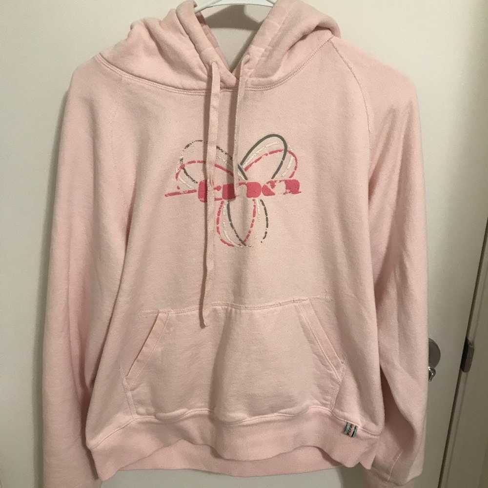 Aritzia × Tna Aritzia TNA Spell Out Pink Hoodie - Gem