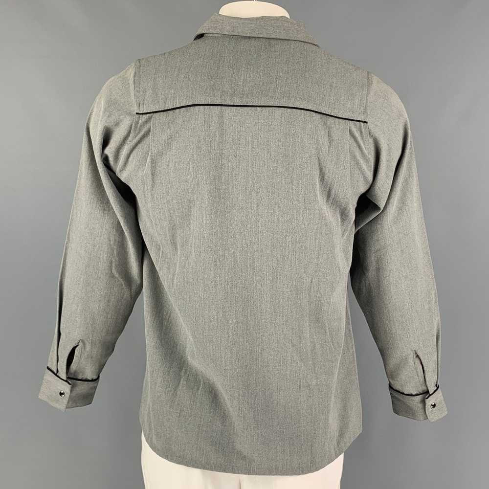 Other Gray Black Embroidery Snaps Long Sleeve Shi… - image 4