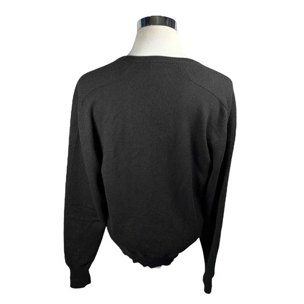 Nordstrom Clan Douglas Sweater Black V Neck Cashm… - image 2