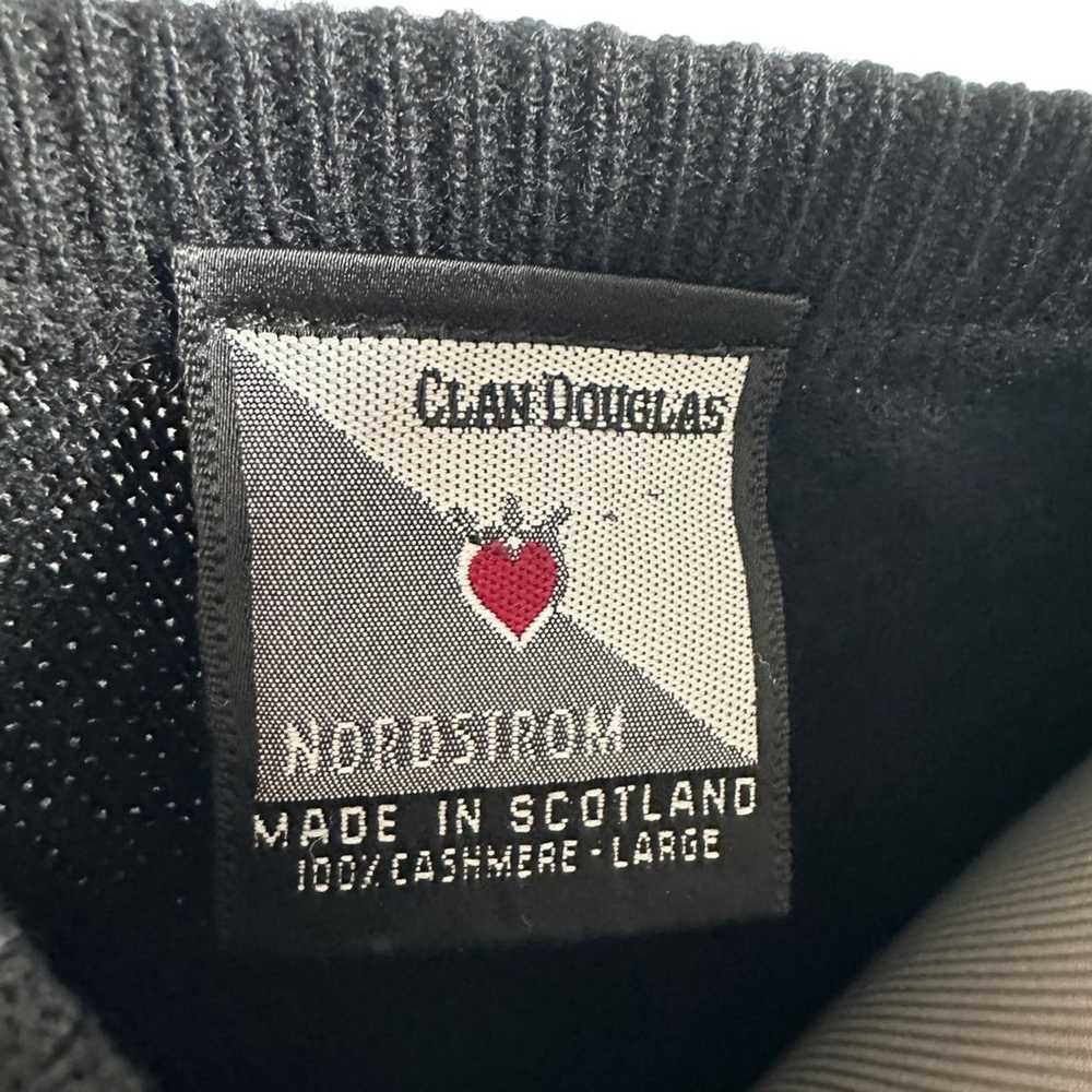 Nordstrom Clan Douglas Sweater Black V Neck Cashm… - image 8