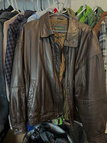 Savile Row Vintage Brown Leather Jacket