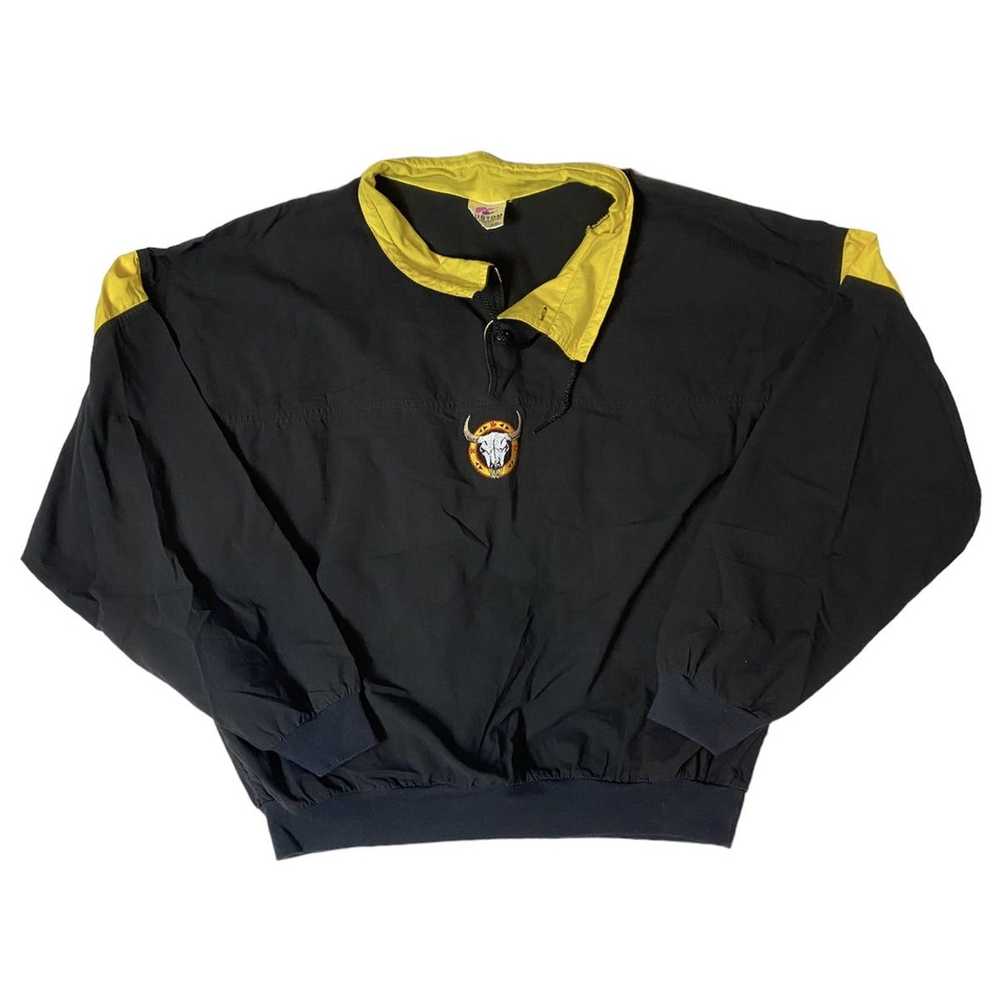 Custom × Vintage 1994 Black/Yellow Western Pullov… - image 3