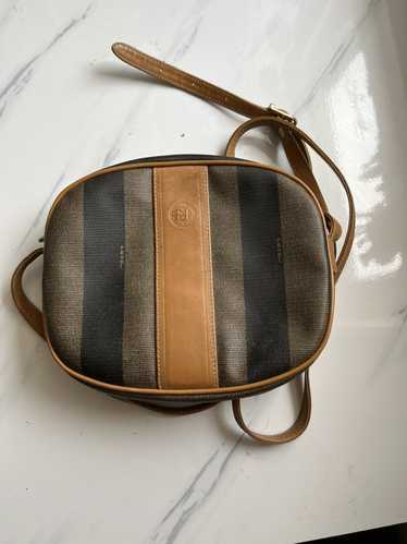 Fendi Authentic Fendi Crossbody Striped Round Brow