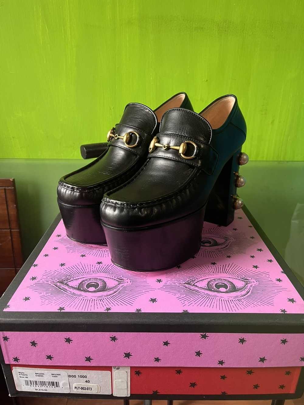 Gucci GUCCI HORSEBIT PLATFORM LOAFERS - image 1