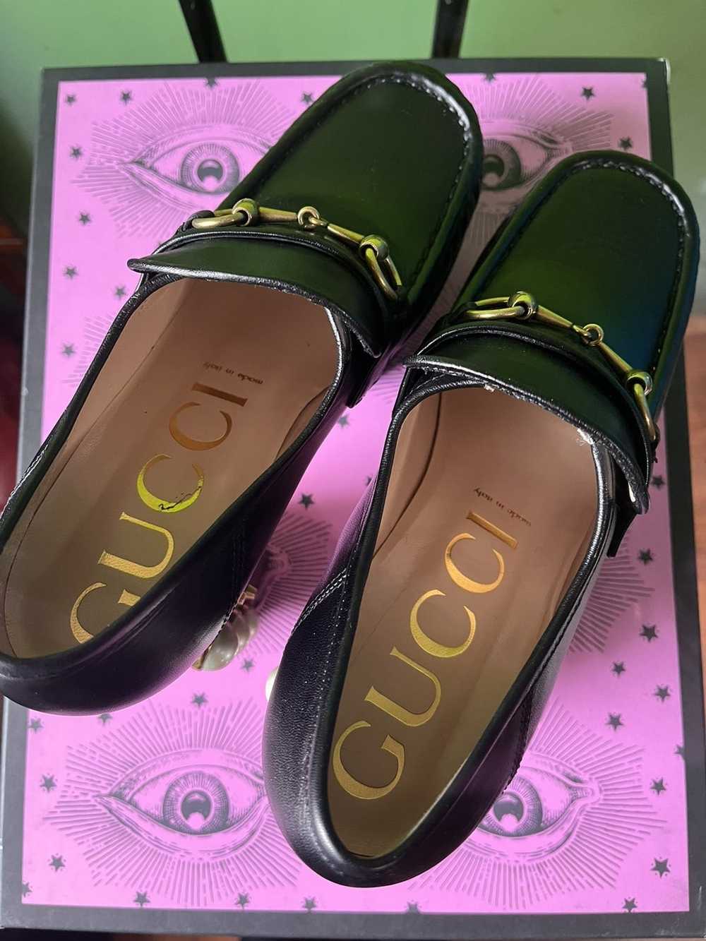 Gucci GUCCI HORSEBIT PLATFORM LOAFERS - image 6