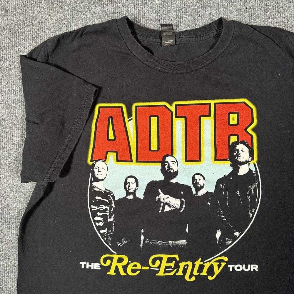 Band Tees essential black adtr band promo art tou… - image 1